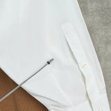 メゾンマルジェラ オーバーサイズ ドッキング ニット シャツワンピース ベージュ / ホワイト レディース - NEWSED