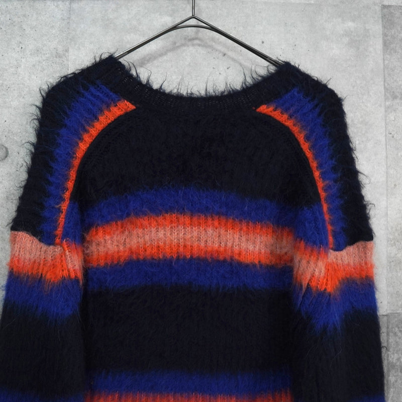 ケンゾー ボーダー柄 シャギー ニット マルチカラー - NEWSED