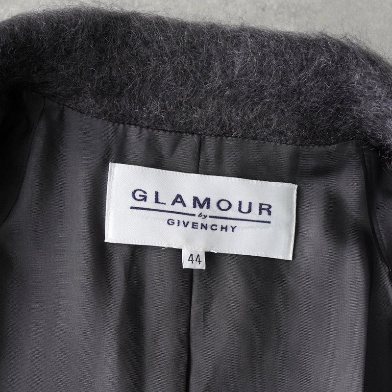 ジバンシィ ショールカラー グラデーション モヘア ジャケット コート グレー - NEWSED