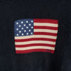 ポロ バイ ラルフローレン ヴィンテージ タートルネック  星条旗 コットン ニット ネイビー