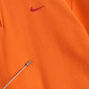 ナイキ ゴルフ スウッシュロゴ ハーフジップ 半袖ポロシャツ オレンジ