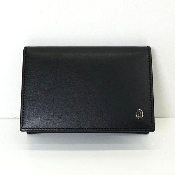 Cartier カルティエ　バック ゴールド 革ブラック カルティエパンテール バッグ ブラック ゴールド金具 レディース
