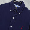 Polo Ralph Lauren 徽标刺绣海军蓝长袖衬衫
