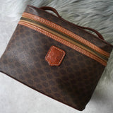 セリーヌ マカダム バニティバッグ ハンドバッグ ブラウン - NEWSED