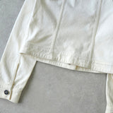 セリーヌ ヴィンテージ トリオンフ ボタン デニムジャケット ホワイト レディース - NEWSED