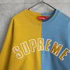 Supreme Logo 双色运动衫（黄/蓝）