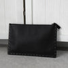 Valentino 黑色铆钉皮革手拿包
