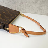 ルイ・ヴィトン モノグラム ポシェット アクセソワール レザー ハンドバッグ ワンショルダーバッグ ブラウン - NEWSED