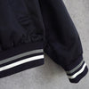 Maison Kitsune College Logo Back Logo Patch Stadium Jacket Navy/White