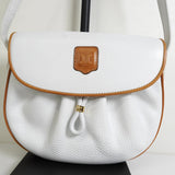 セリーヌ トリオンフ レザー ショルダーバッグ ホワイト - NEWSED