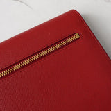 プラダ サフィアーノ レザー 二つ折り財布 長財布 レッド ゴールド - NEWSED