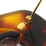 シャネル ココマーク べっ甲 ブローチ ブラウン - NEWSED