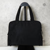 Prada Tessuto Pocono Nylon Triangle Logo Handbag in Black