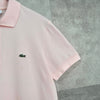 Lacoste 徽标短袖 Polo 衫（淡粉色）