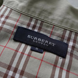 バーバリー ヴィンテージ ロゴ ノバチェック パジャマシャツ カーキ / ベージュ - NEWSED