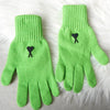 アミパリ アミ パリス ハートロゴ ウール 手袋 グローブ グリーン メンズ
