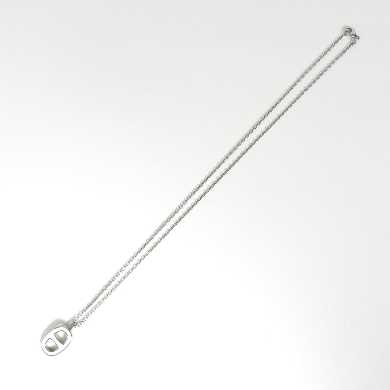 エルメス イリアード シェーヌダンクル ネックレス シルバー / ホワイト - NEWSED