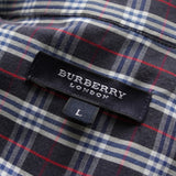 バーバリー ノバチェック ホースロゴ 刺繍 半袖シャツ ブラック / ホワイト - NEWSED