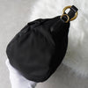 Prada nylon/leather ribbon handbag in black