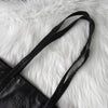 Prada 黑色缝制纳帕皮革托特包