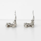 シャネル ココマーク ラインストーン イヤリング シルバー - NEWSED