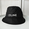 セリーヌ ロゴ キルティング ナイロン バケットハット 帽子 ブラック