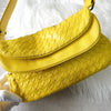 Bottega Veneta 黄色 Intrecciato 皮革单肩包