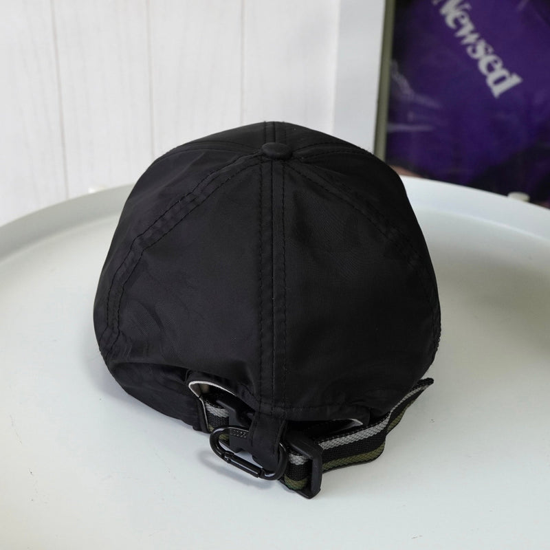 カナダグース ロゴ キャップ 帽子 ブラック - NEWSED