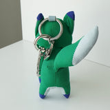 メゾン キツネ フォックス キーチャーム バッグチャーム チャーム ぬいぐるみ グリーン - NEWSED