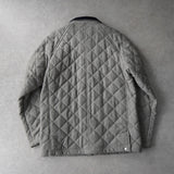 フレッドペリー キルティングジャケット コーデュロイ襟 グレー - NEWSED
