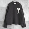 Ami Paris Ami Paris 羊驼毛心形徽标针织灰色