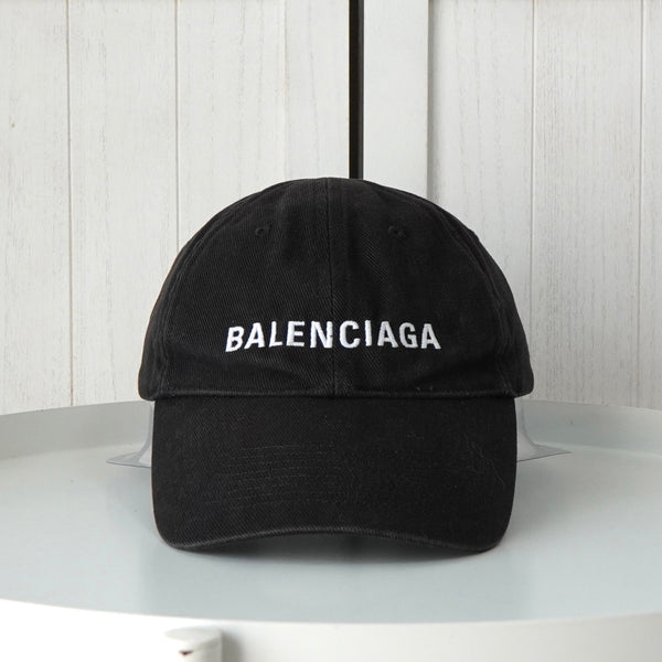 BALENCIAGA バレンシアガ ロゴ キャップ ブラック 帽子 バレンシアガ ロゴ キャップ ブラック | ブランド古着を扱うリユース
