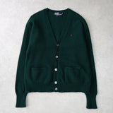 ポロ バイ ラルフローレン カーディガン ロゴ刺繍 グリーン - NEWSED