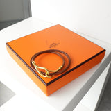 エルメス レザー ジャンボ チョーカー ブレスレット ブラウン 箱付き - NEWSED