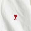 Ami Paris Ami Paris Heart Logo White Shirt Long Sleeve Shirt White / Red