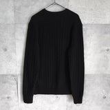 ポロ ラルフローレン スモールポニー カシミヤ ウール ケーブル ニット ブラック - NEWSED