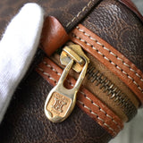 セリーヌ マカダム バニティバッグ ハンドバッグ ブラウン - NEWSED