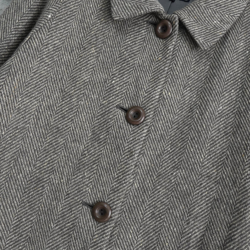 バーバリー ヴィンテージ ツイード ステンカラーコート レディース ベージュ - NEWSED