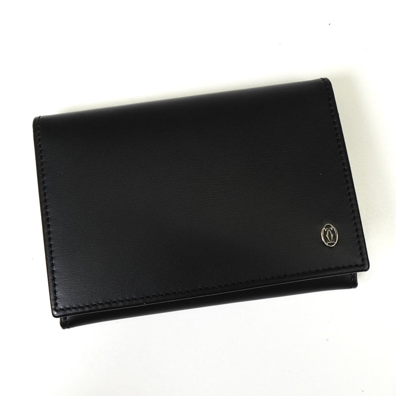 カルティエ パシャ レザー カードケース ブラック - NEWSED