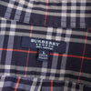 Burberry 海军蓝 Nova 格纹马徽标刺绣长袖衬衫