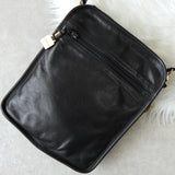 ロエベ アナグラム レザー ショルダーバッグ ポシェット ブラック - NEWSED