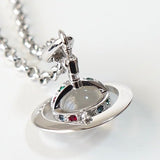 ヴィヴィアン ウエストウッド オーブロゴ シルバー ネックレス - NEWSED