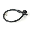 Bottega Veneta 黑色 Intrecciato 皮革手链