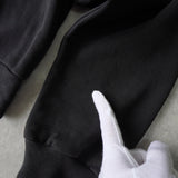 メゾンマルジェラ ロゴ 刺繍 ショート丈 スウェット ブラック レディース - NEWSED