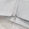 灰色 Fred Perry 徽标拉链连帽衫