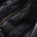 ボッテガ ヴェネタ マキシイントレチャート カセット ショルダーバッグ スモール ブラック - NEWSED
