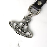 ヴィヴィアン ウエストウッド オーブ レザー キーリング チャーム キーホルダー シルバー ブラック 箱付き - NEWSED