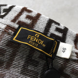 フェンディ ズッカ 総柄 パイル地 半袖ポロシャツ グレー タグ付き未使用品 - NEWSED