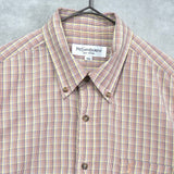 イヴ サンローラン ヴィンテージ チェック柄 半袖シャツ マルチカラー - NEWSED