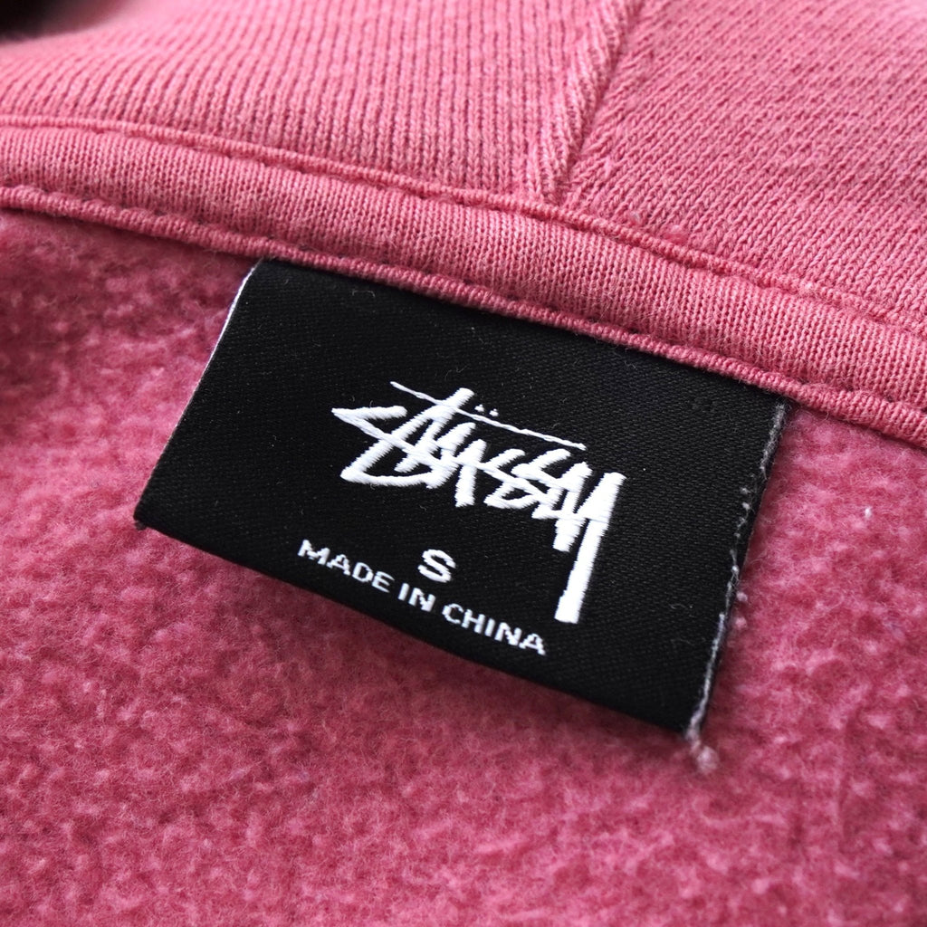 ステューシー　ピンク　パーカー　S Skate Stack Zip Hoodie Pigment Dyed – Pink | Sweats | Stüssy